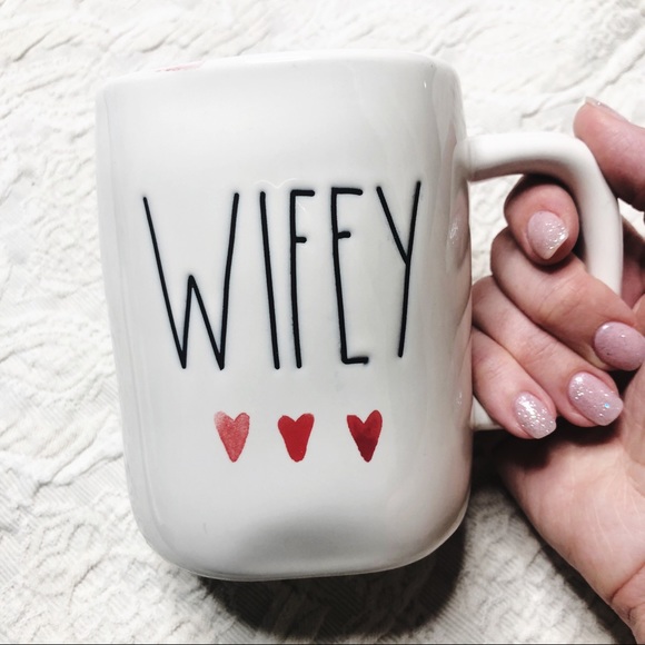 Rae Dunn Other - Rae Dunn Wifey mug with hearts coffee tea